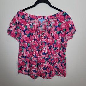 Draper James RSVP Blouse Womens XXLarge